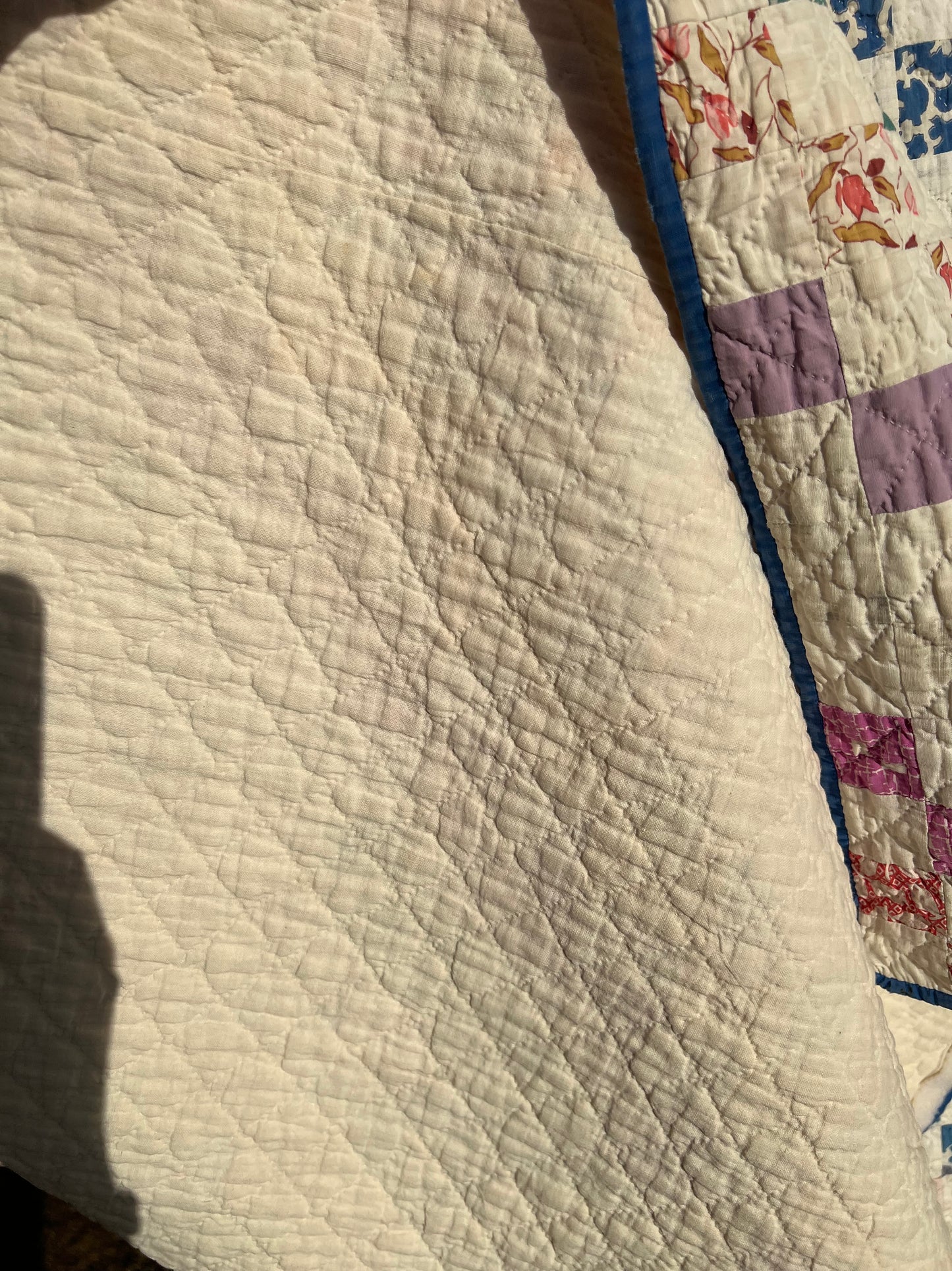 Stunning Postage Stamp Triple Irish Chain style Vintage quilt